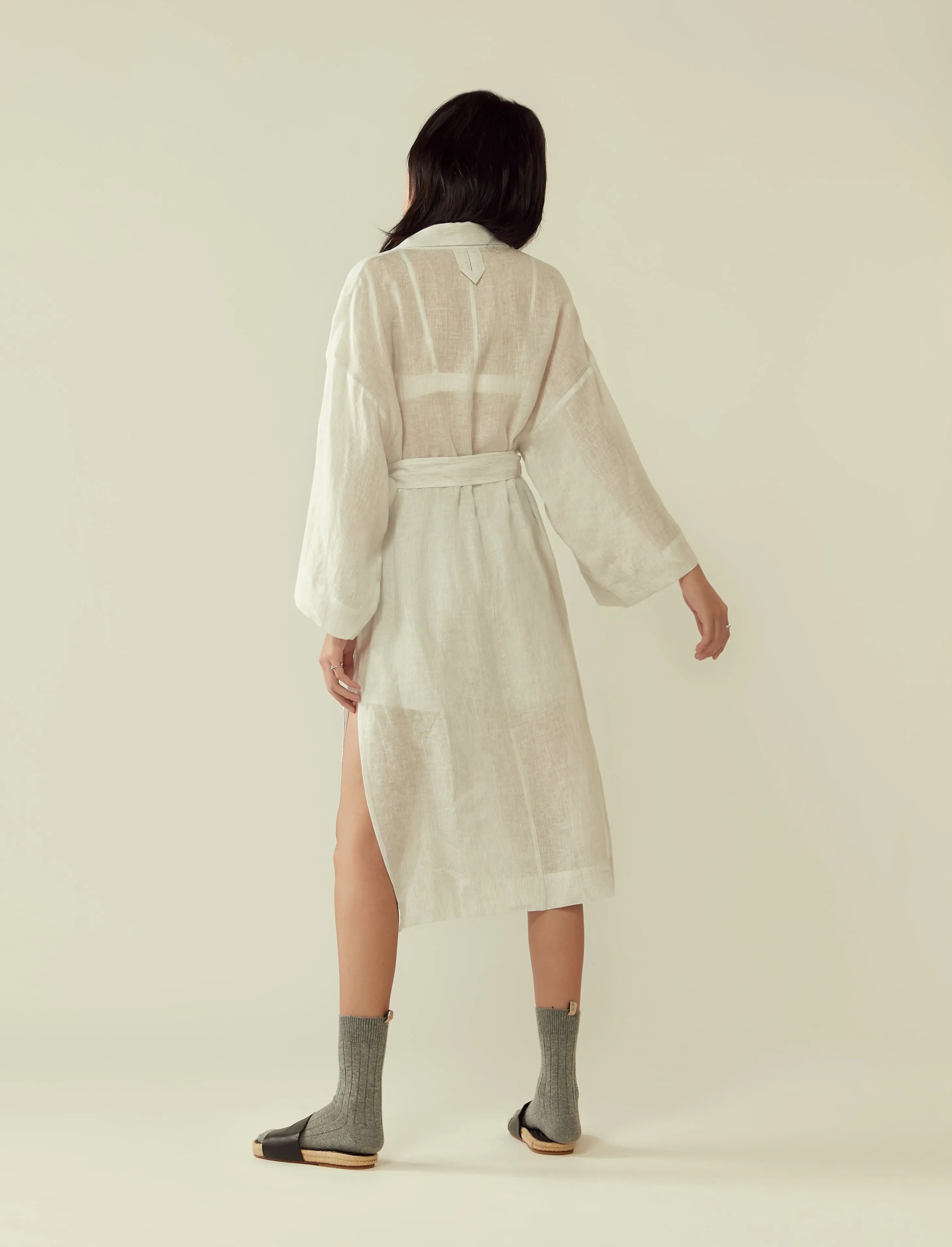 belted lounge robe