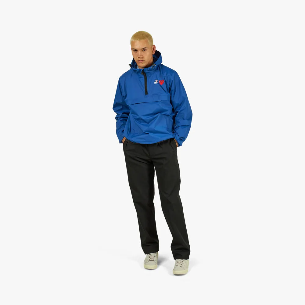 COMME des GARCONS PLAY K-WAY Hoddie Half Zip / Blue