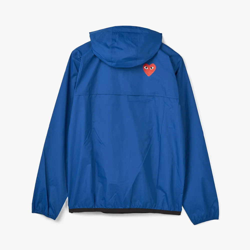 COMME des GARCONS PLAY K-WAY Hoddie Half Zip / Blue