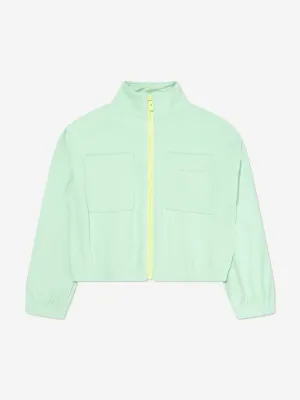 Converse Girls Full Zip Rib Jacket in Green