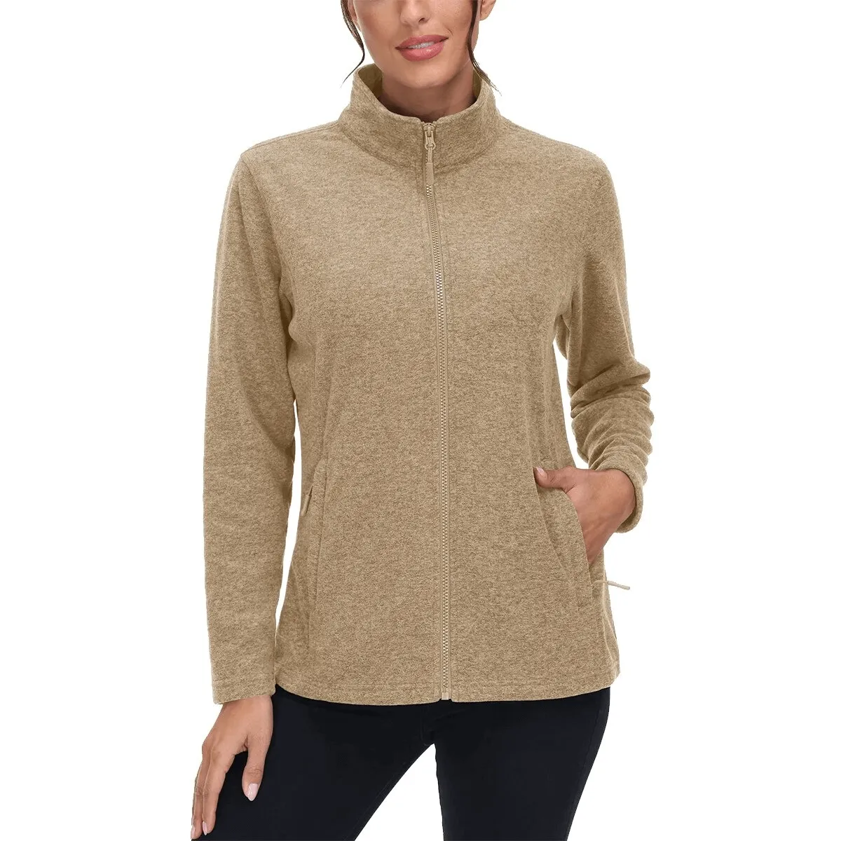 Fleece Women's Sweatshirt with Zipper for Running - SF0127