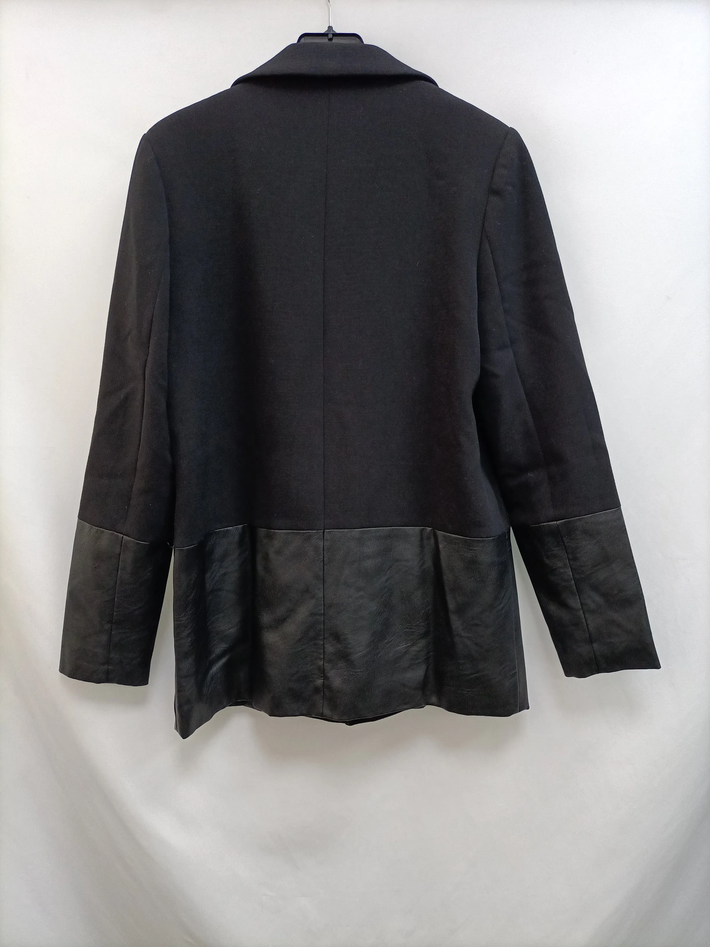 FOREVER21.Blazer negra doble textura T.M