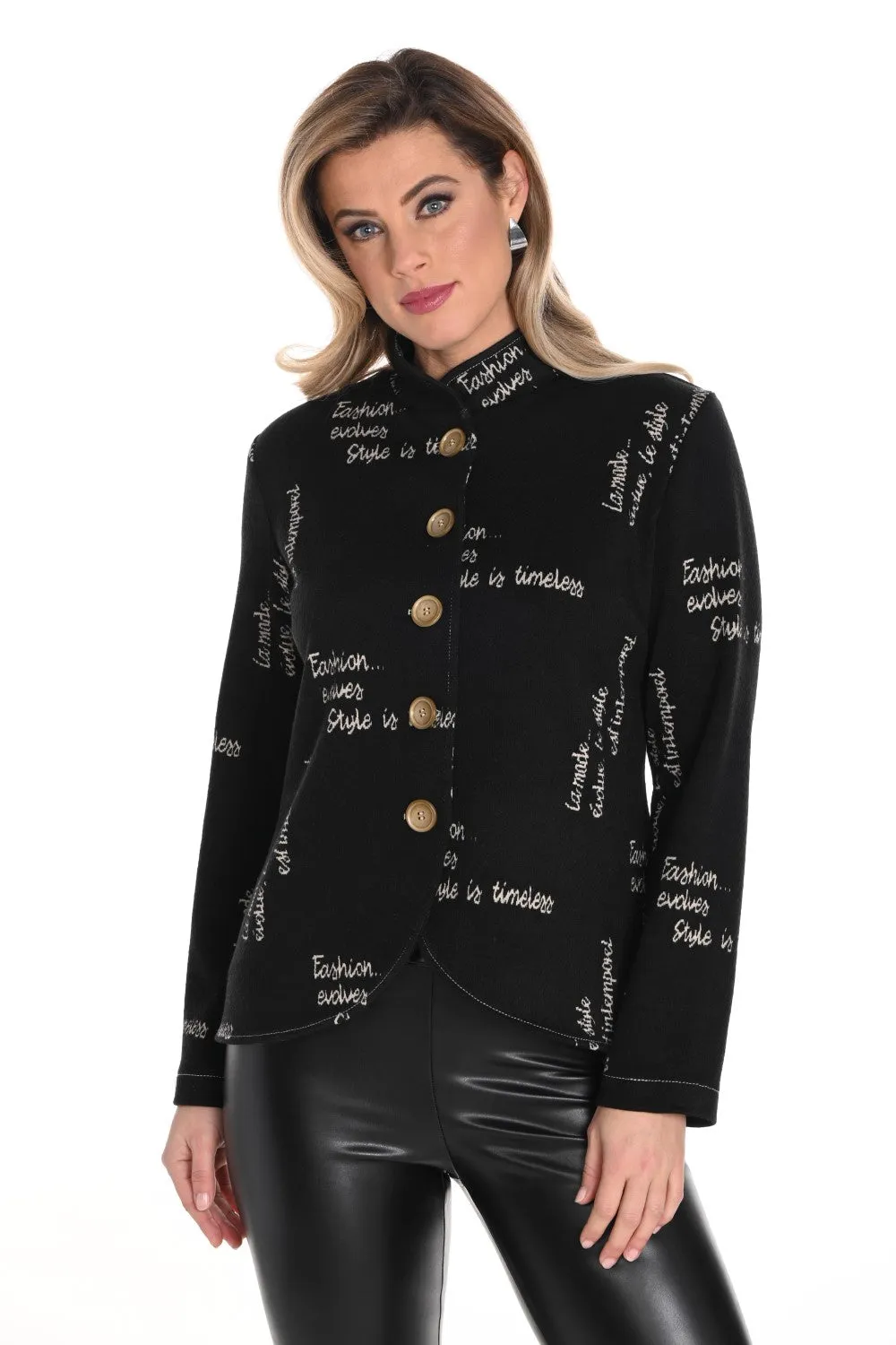 Frank Lyman Jacket 243393 Black/Beige