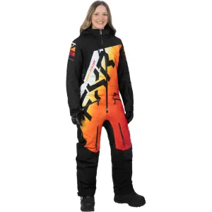 FXR CX Lite Snowmobile Monosuit Black/Sunrise Orange