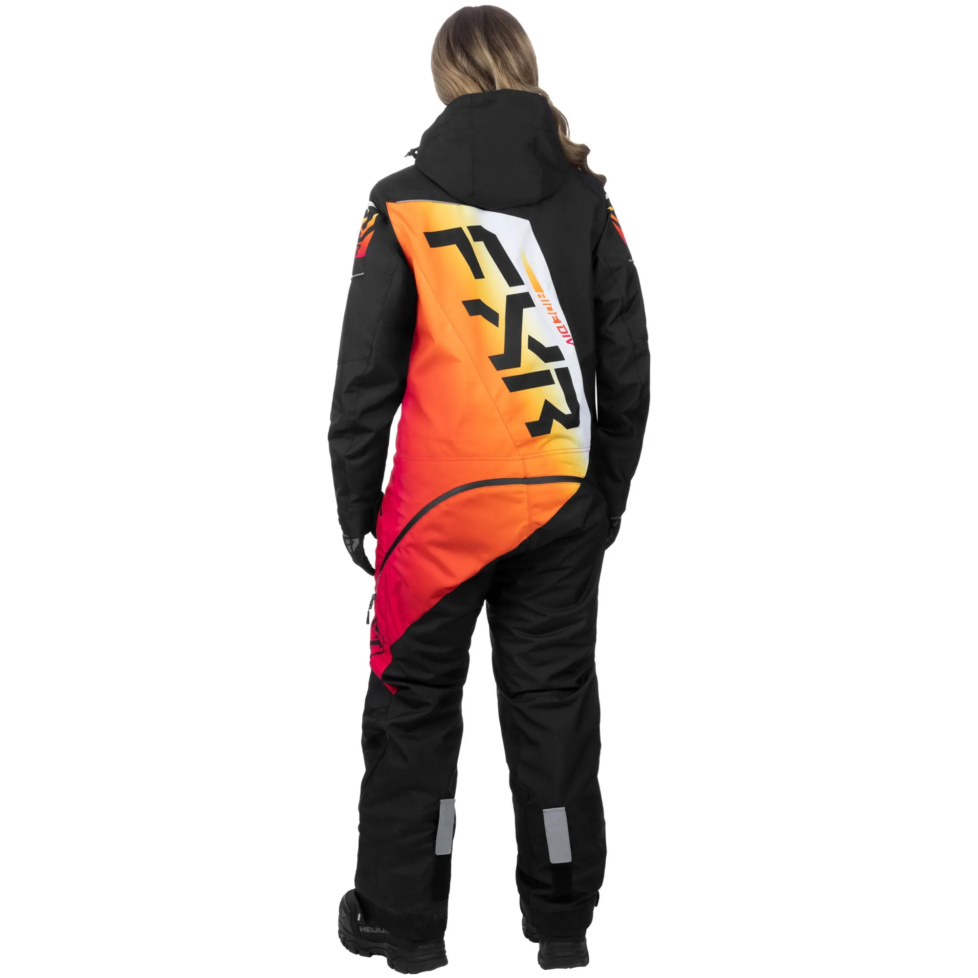 FXR CX Lite Snowmobile Monosuit Black/Sunrise Orange