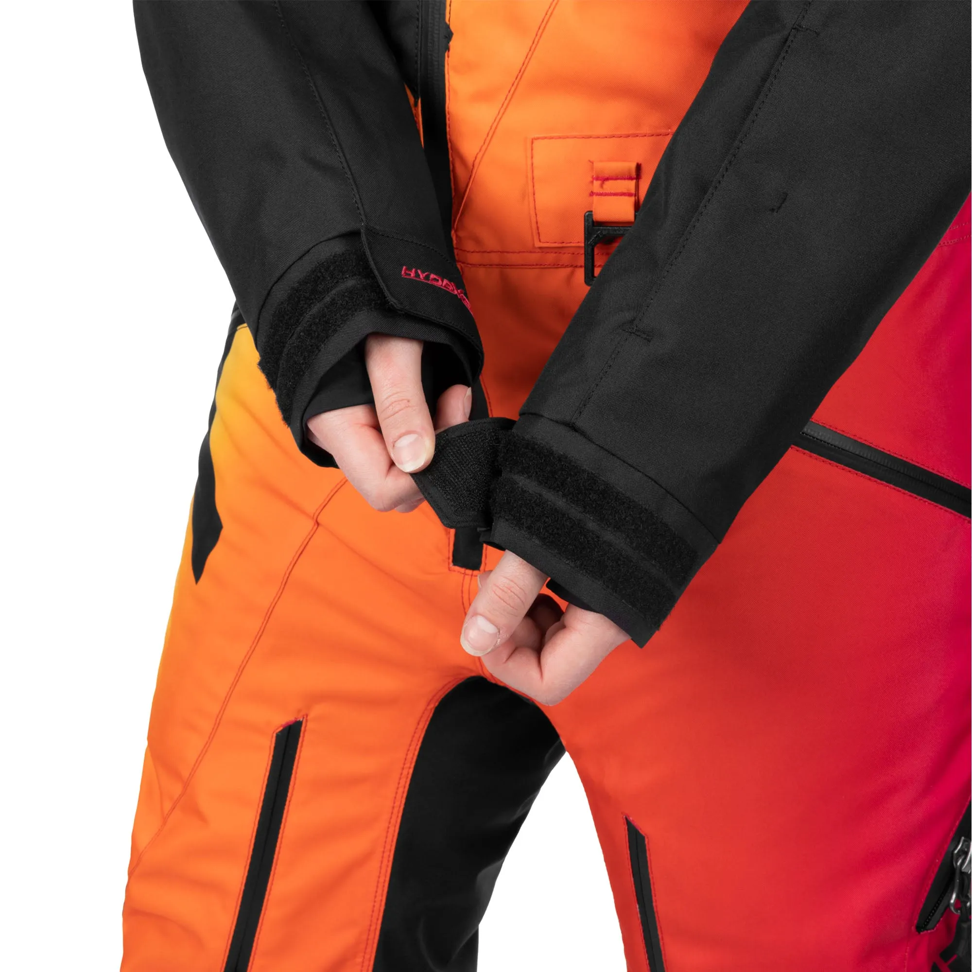FXR CX Lite Snowmobile Monosuit Black/Sunrise Orange