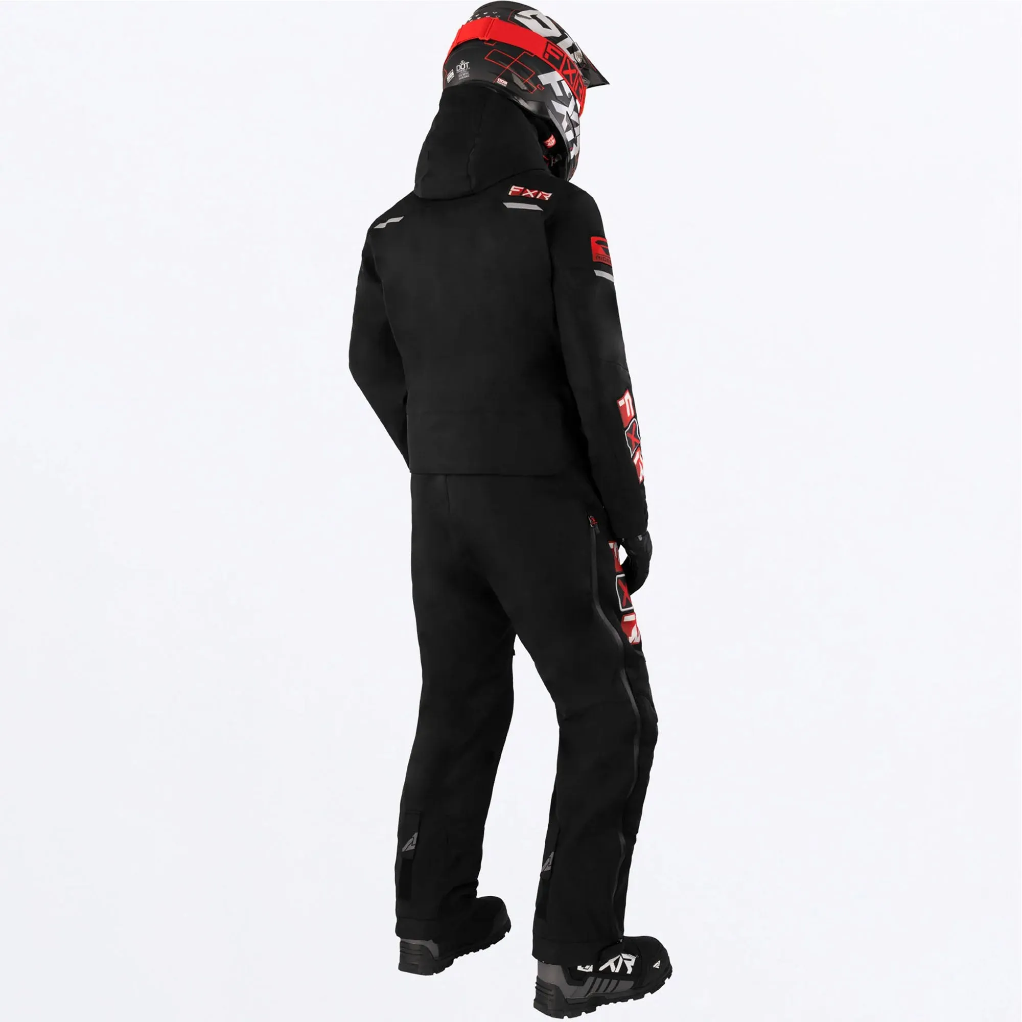 FXR Mens Maverick Lite Snowmobile Monosuit Black/Red