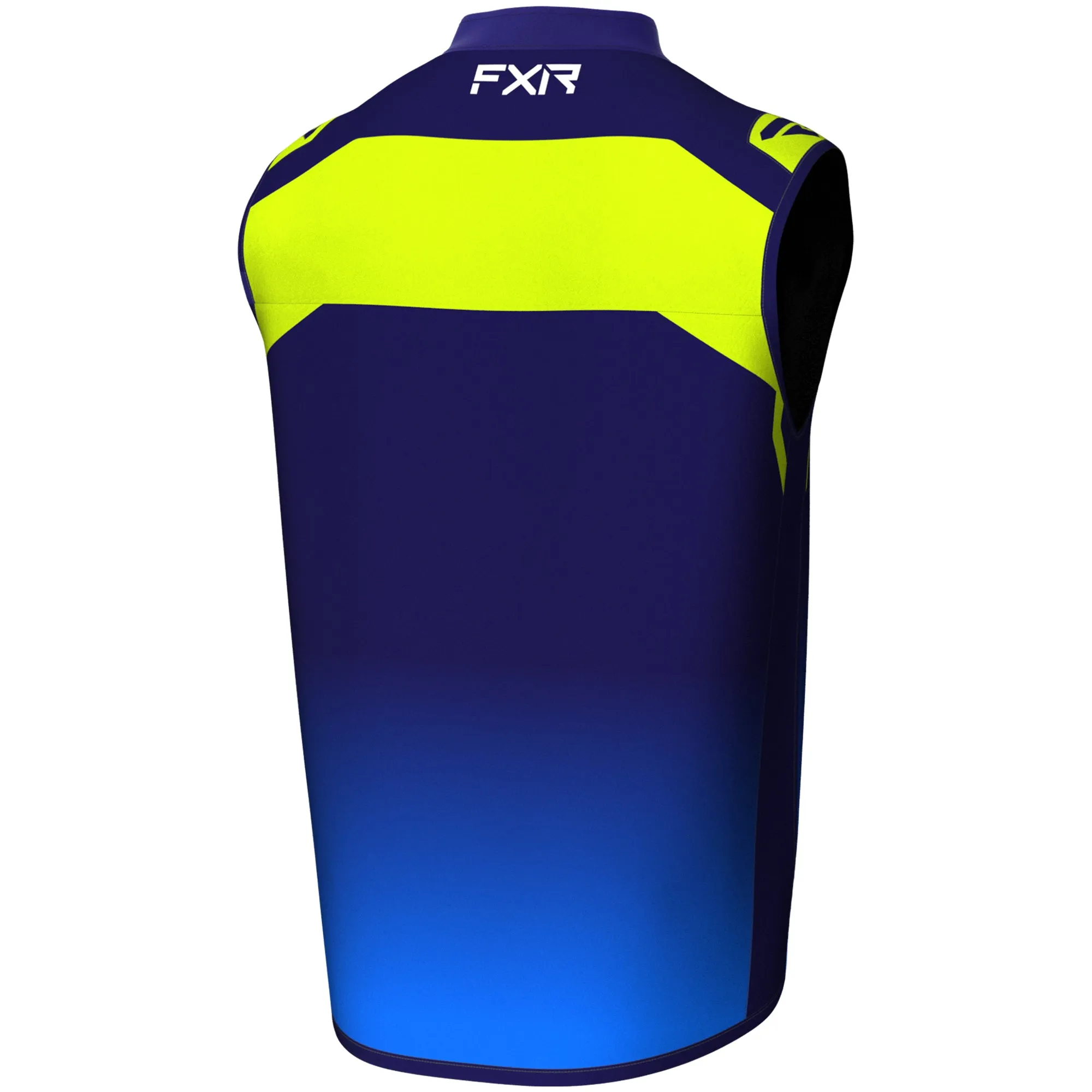 FXR  Mens Navy Blue Hi Vis RR Off-Road Vest Wind Water Resistant Breathable