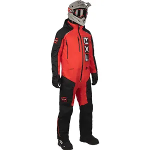 FXR Mens Recruit Lite Snowmobile Monosuit Black/Red