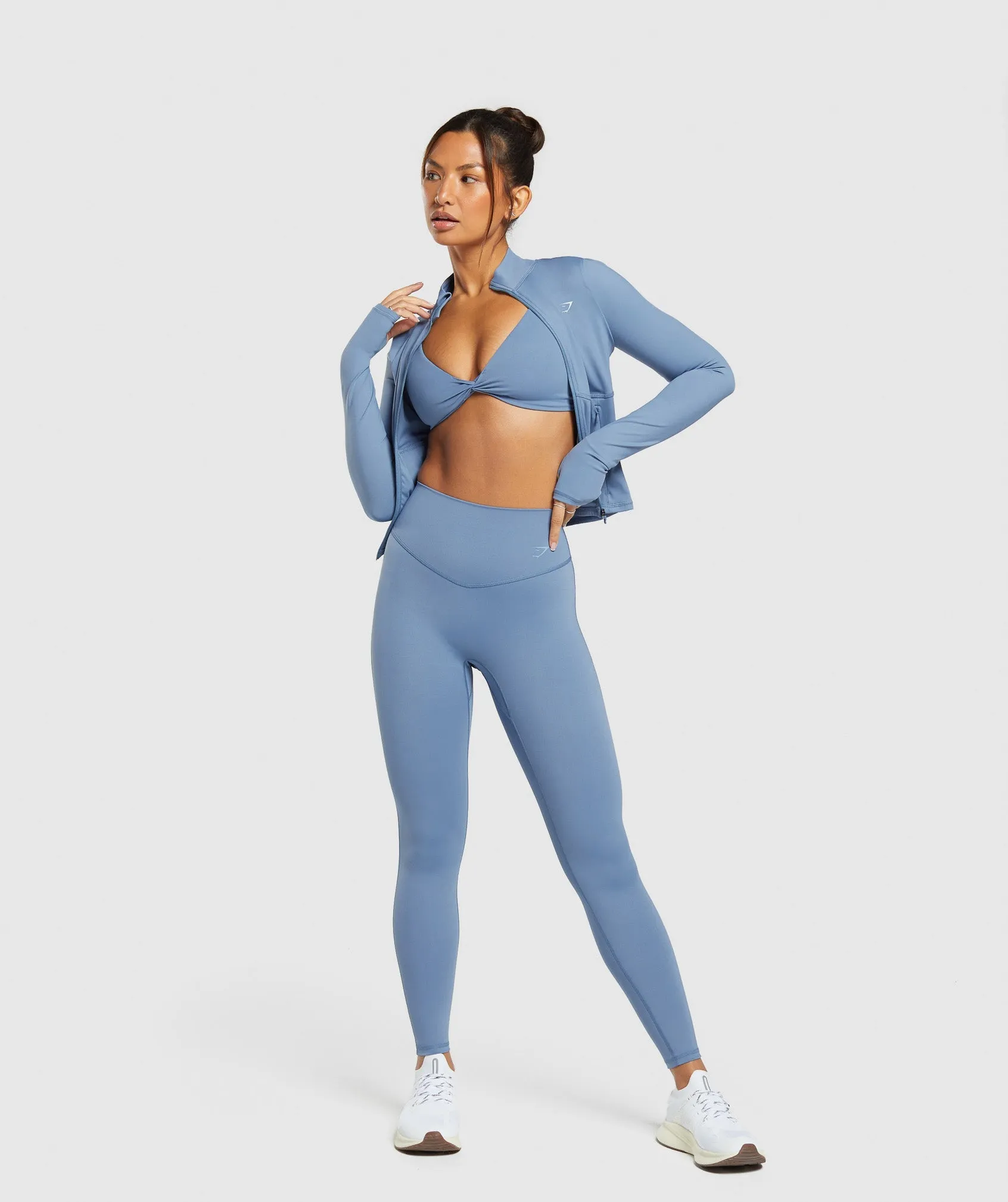 Gymshark Elevate Tracktop - Faded Blue