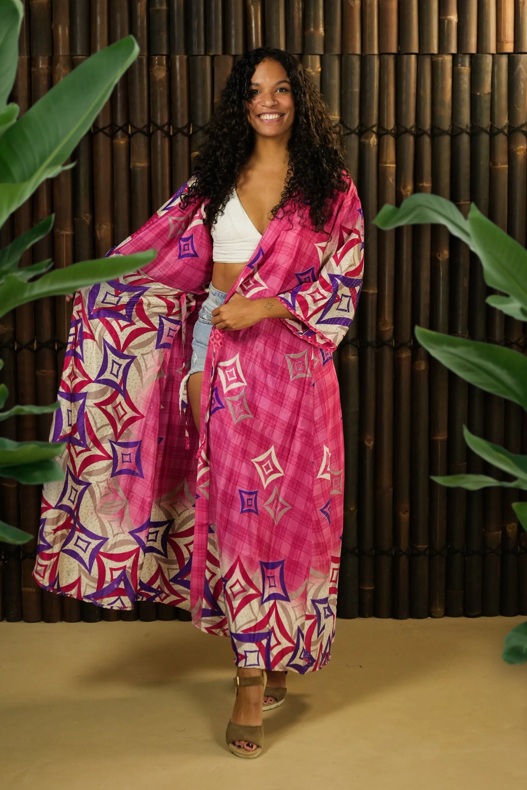 Kimono-inspired Jacket dress 'Ukiyo' - with imperfection