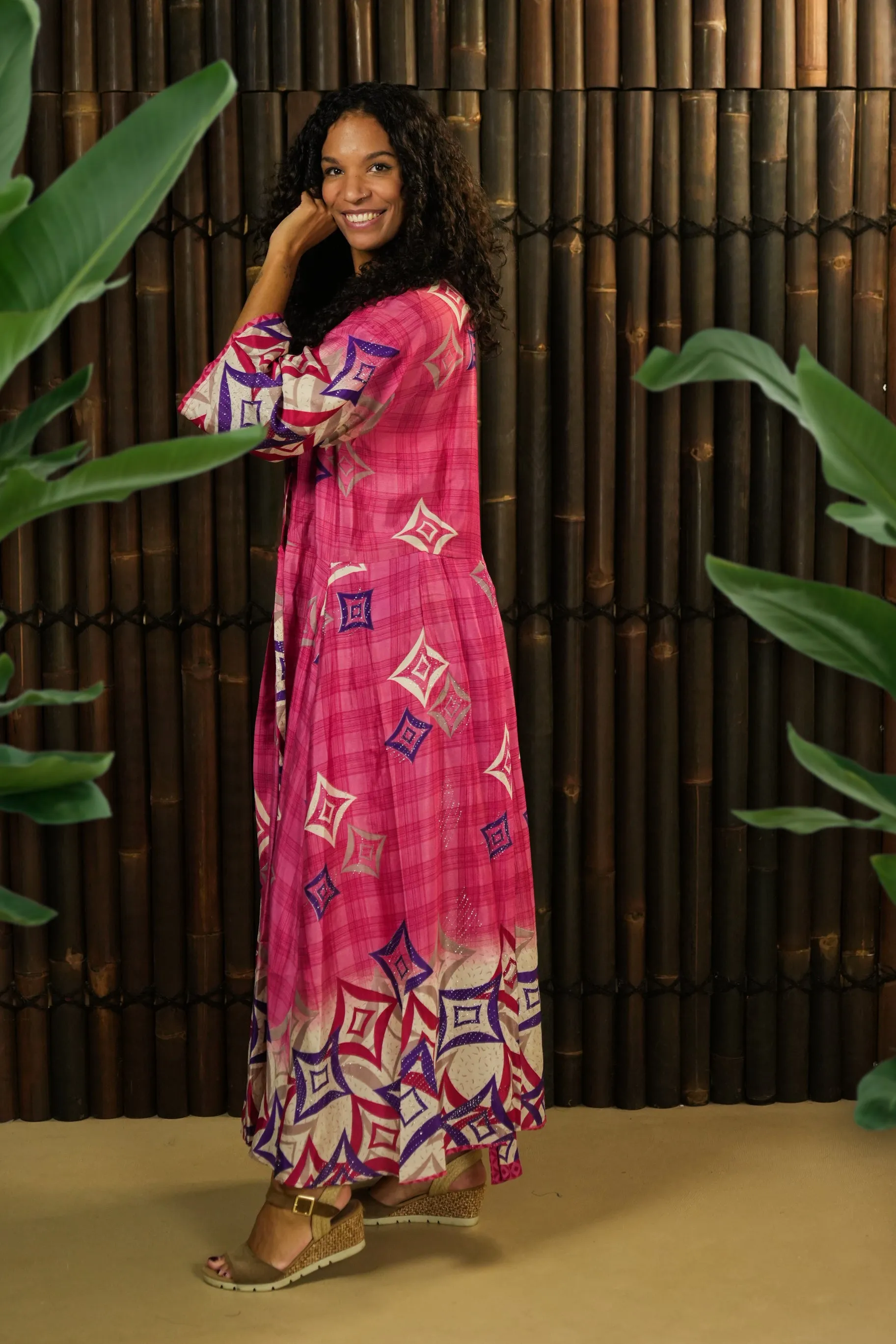 Kimono-inspired Jacket dress 'Ukiyo' - with imperfection