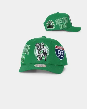 Mitchell & Ness Boston Celtics 'Highway' Pro Crown Snapback Green