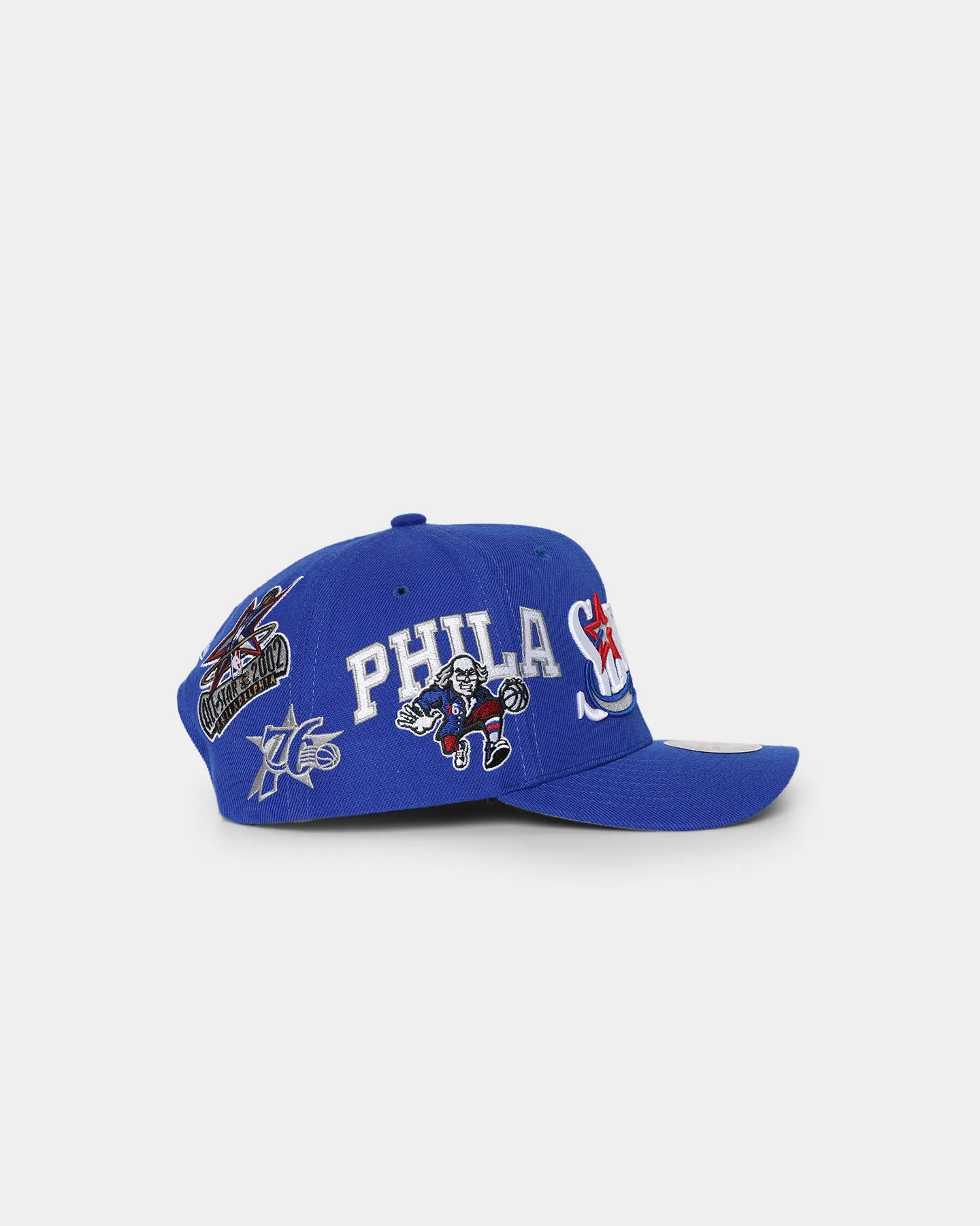 Mitchell & Ness Philadelphia 76ers 'Highway' Pro Crown Snapback Light Blue