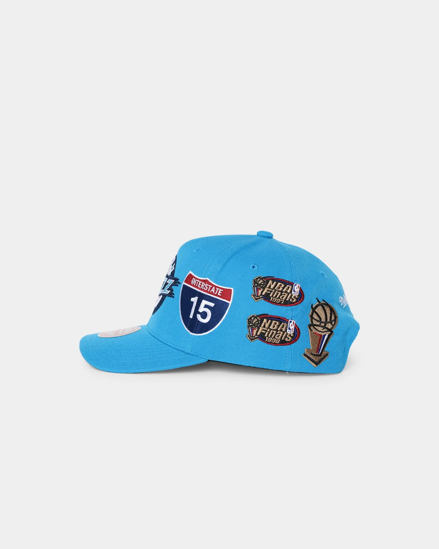 Mitchell & Ness Utah Jazz 'Highway' Pro Crown Snapback Light Blue