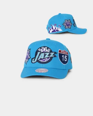 Mitchell & Ness Utah Jazz 'Highway' Pro Crown Snapback Light Blue