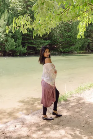 Nevaeh Ombre Kimono Beach Cover Up in Purple