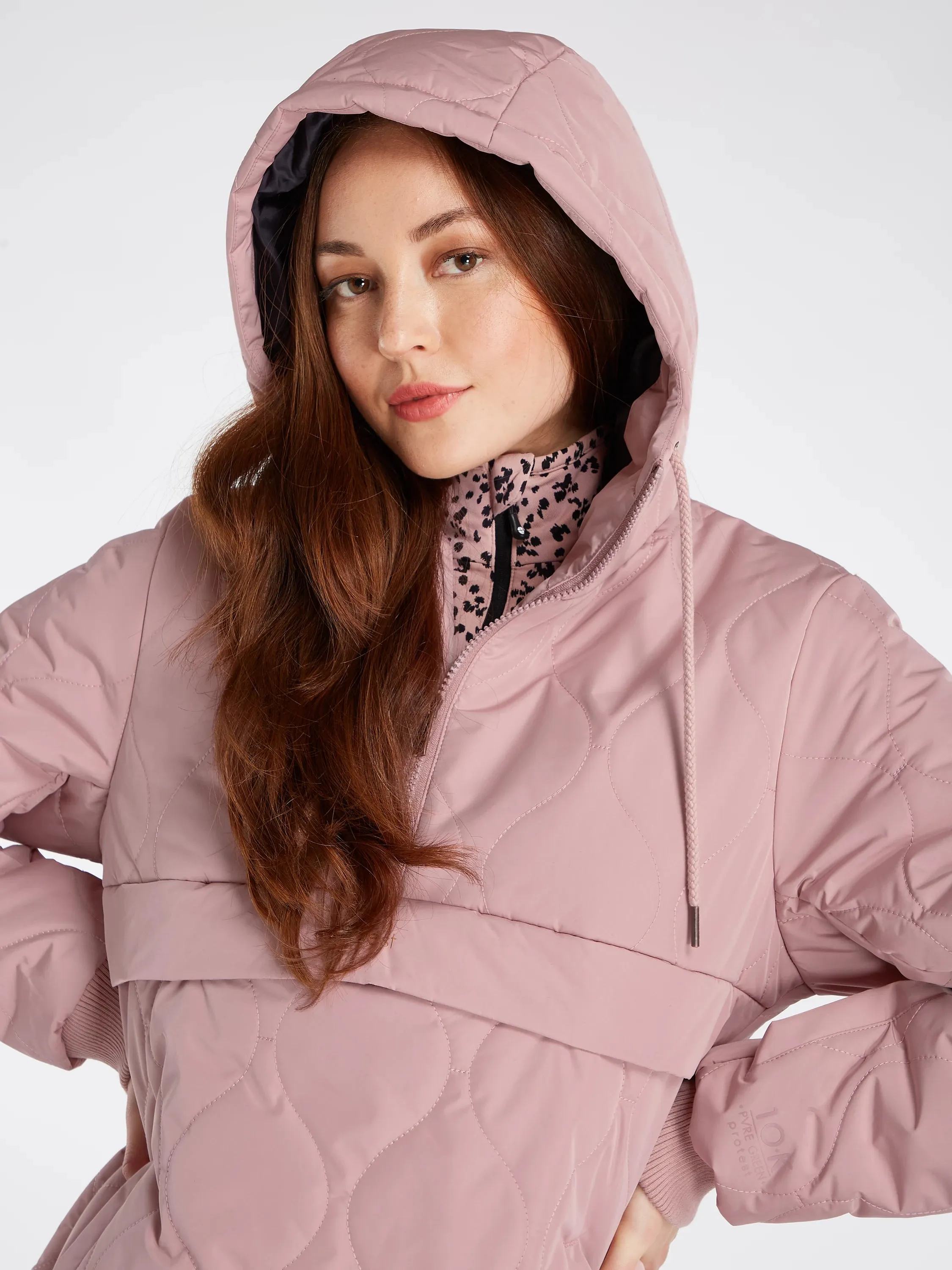 Protest PRT Peonies Womens Anorak Jacket Mauve