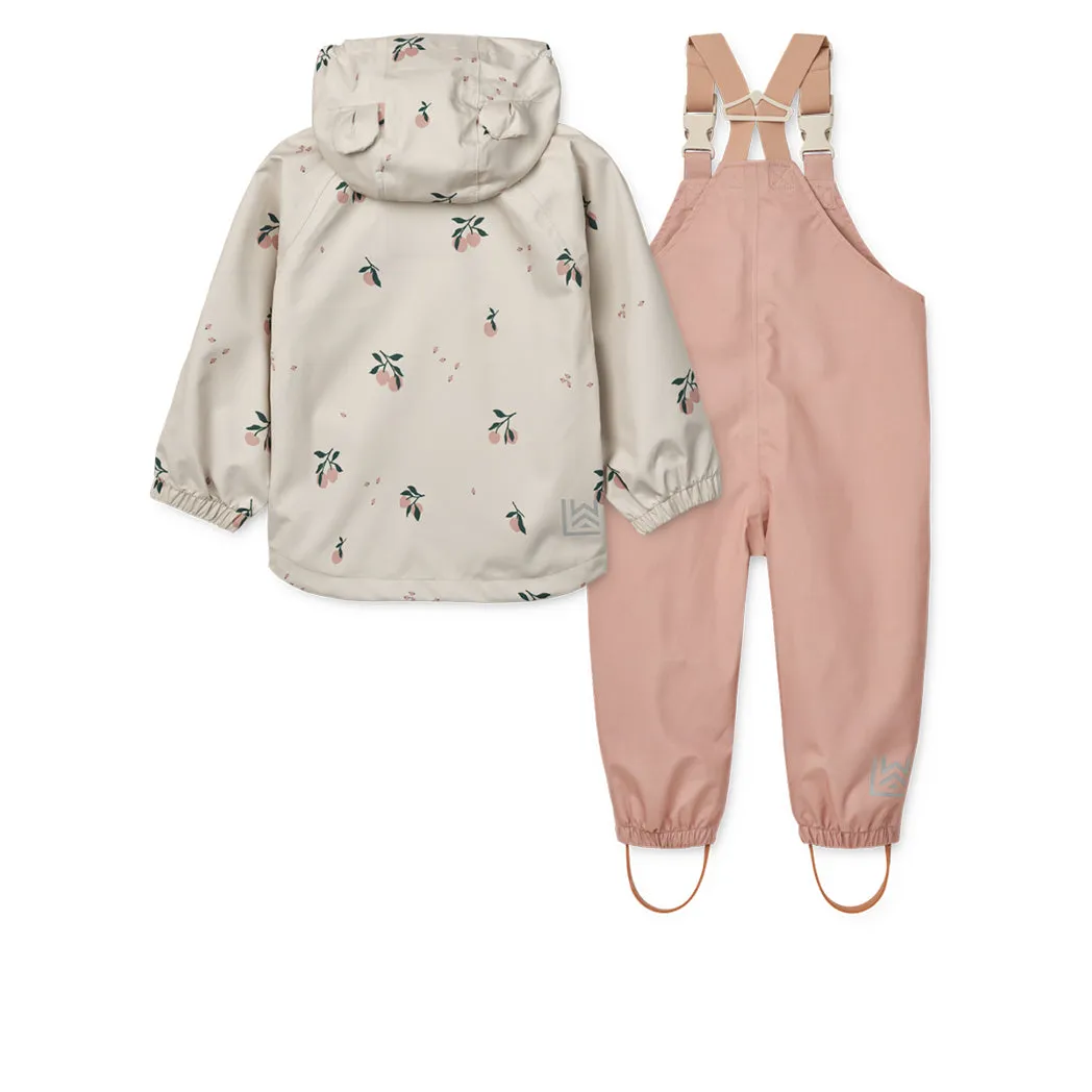 Rainwear Set Manu Peach / Sea shell