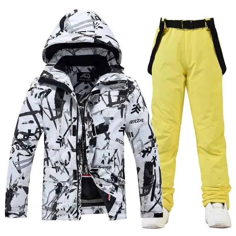 Riuiyele Women's Graffiti Snow Suits
