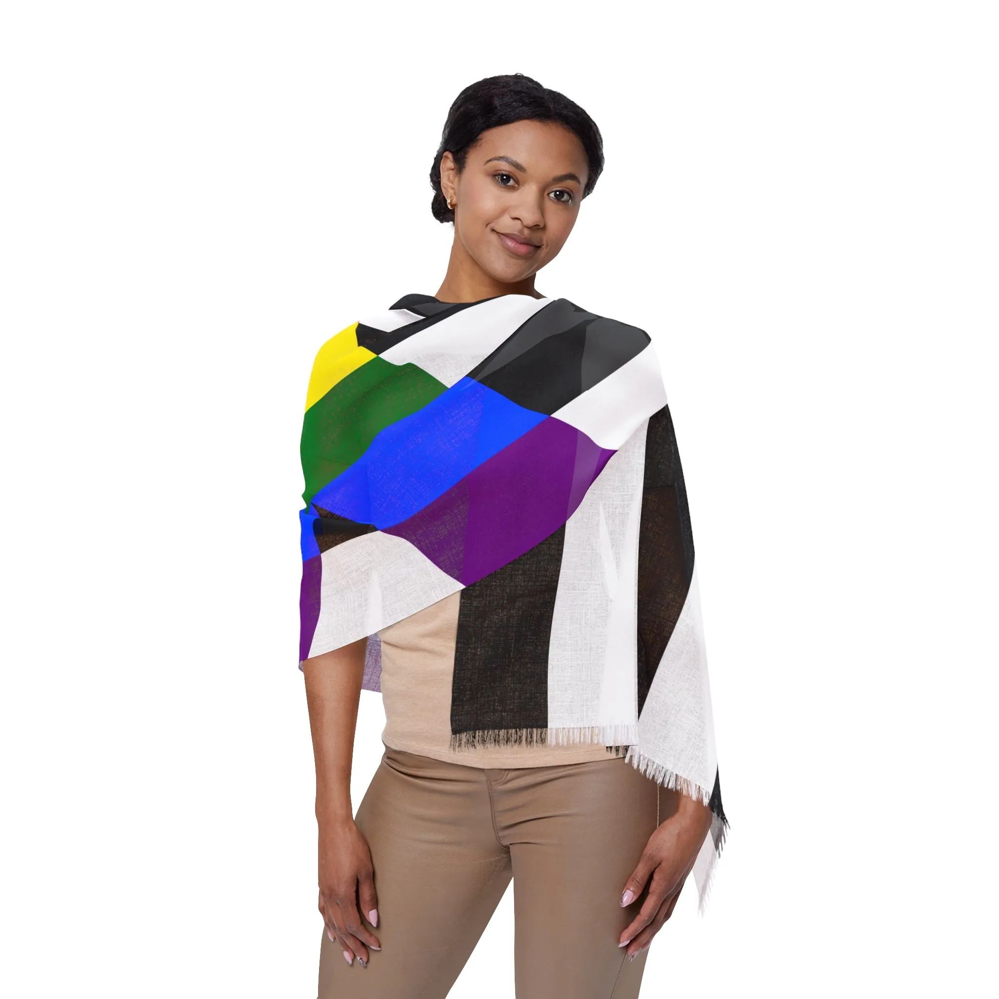 SHAVA CO Straight Ally Flag Light Scarf
