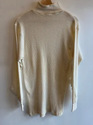 Vintage 1980s Military Issue Turtleneck Thermal Shirt