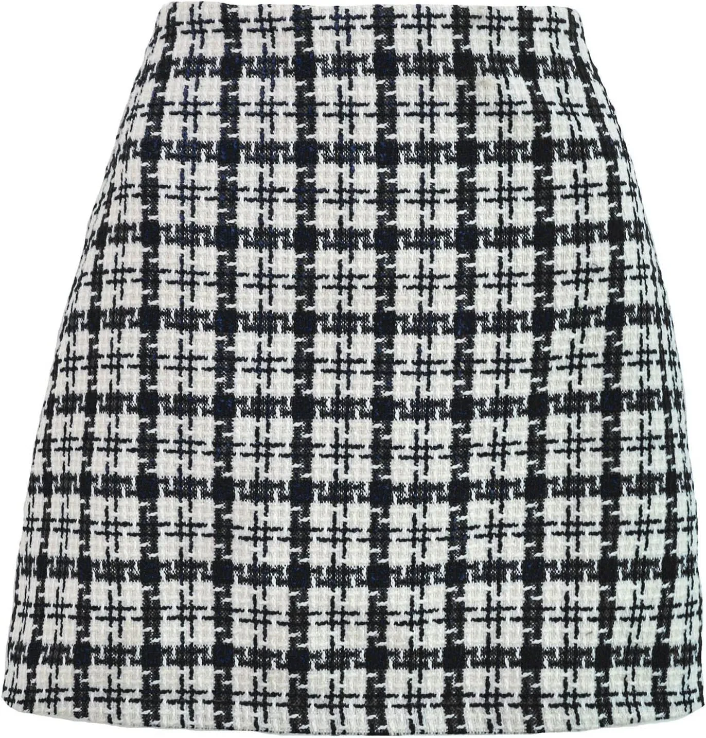 Women's Versatile Woolen Skirt Sexy High Waist Retro Skirt Dress Plaid A-line Short Trendy Casual Skirt Dresses,