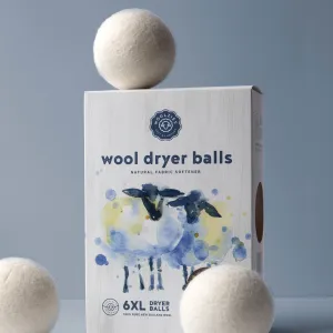 Wool Dryer Balls Set of 6   3 Essential Oils